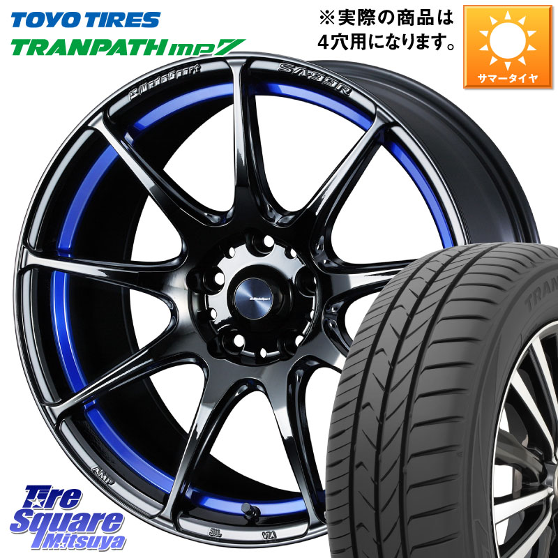 TOYOTIRES トランパス MP7 在庫● トーヨー TRANPATH ミニバン サマータイヤ 205/50R17WEDS WedsSport SA-99R SA99R ウェッズ スポーツ ホイール 17インチ 17X6.5J 42 4穴 100 E13オーラ｜タイヤスクエアミツヤ 106,470円