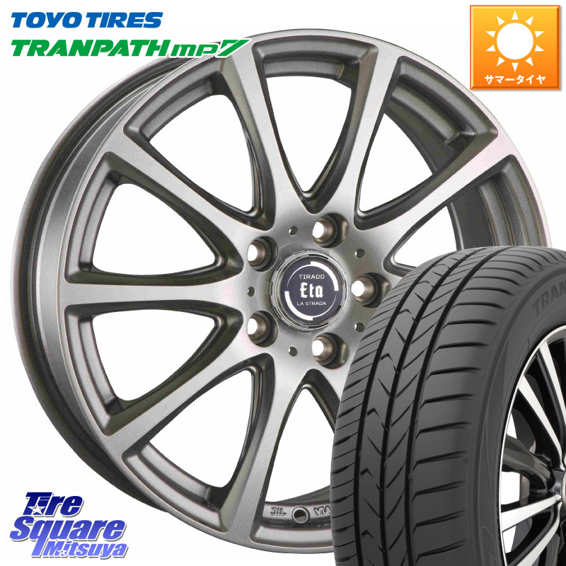 TOYOTIRES トランパス MP7 在庫● トーヨー TRANPATH ミニバン サマータイヤ 215/65R16阿部商会 ティラード イータ 16X6.5J 38 5穴 114.3 カローラクロス 20系アルファード エルグランド 日産 エクストレイル X-TRAIL 日産 ヴェルファイアハイブリッド ヴェルファイア｜タイヤスクエアミツヤ