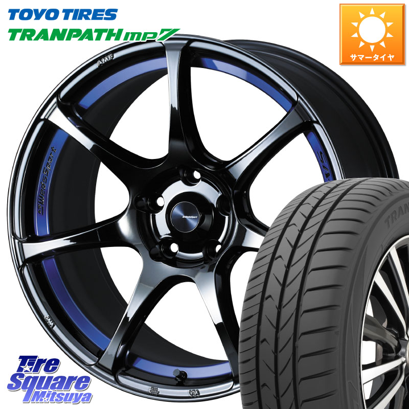 WEDS 74042 ウェッズ スポーツ SA75R SA-75R BLC2 17インチ 17 X 7.5J +48 5穴 100 TOYOTIRES トランパス MP7 在庫● トーヨー TRANPATH ミニバン サマータイヤ 205/55R17