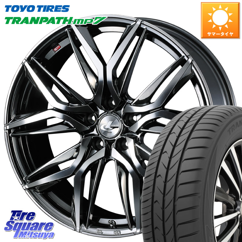 TOYOTIRES トランパス MP7 在庫● トーヨー TRANPATH ミニバン サマータイヤ 215/45R18WEDS 40821 レオニス LEONIS LM BMCMC 18インチ 18X7.0J 47 5穴 100 ライズ/ロッキー(ハイブリッド車5穴) ウィッシュ WISH ロッキー ハイブリッド車 5穴 エクシーガ|タイヤスクエアミツヤ