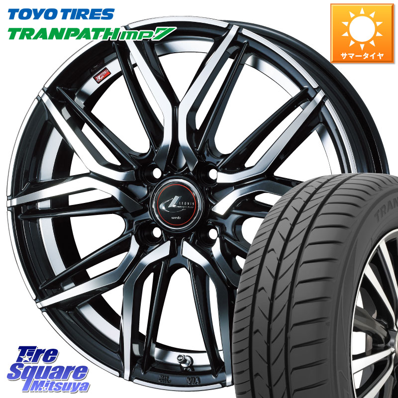 WEDS 40772 レオニス LEONIS LM 15インチ 15 X 4.5J +45 4穴 100 TOYOTIRES トランパス MP7 在庫● トーヨー TRANPATH ミニバン サマータイヤ 165/60R15 デリカミニ4WD キャスト[アクティバ] ハスラー ピクシスジョイ[Cグレード] ハイゼット アゲトラCustom車用※軽自動