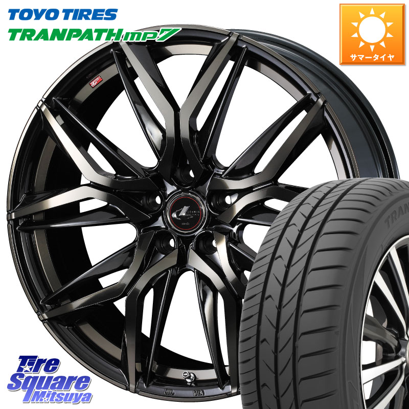 WEDS 40780 レオニス LEONIS LM PBMCTI 15インチ 15 X 6.0J +43 5穴 114.3 TOYOTIRES トランパス MP7 在庫● トーヨー TRANPATH ミニバン サマータイヤ 175/65R15