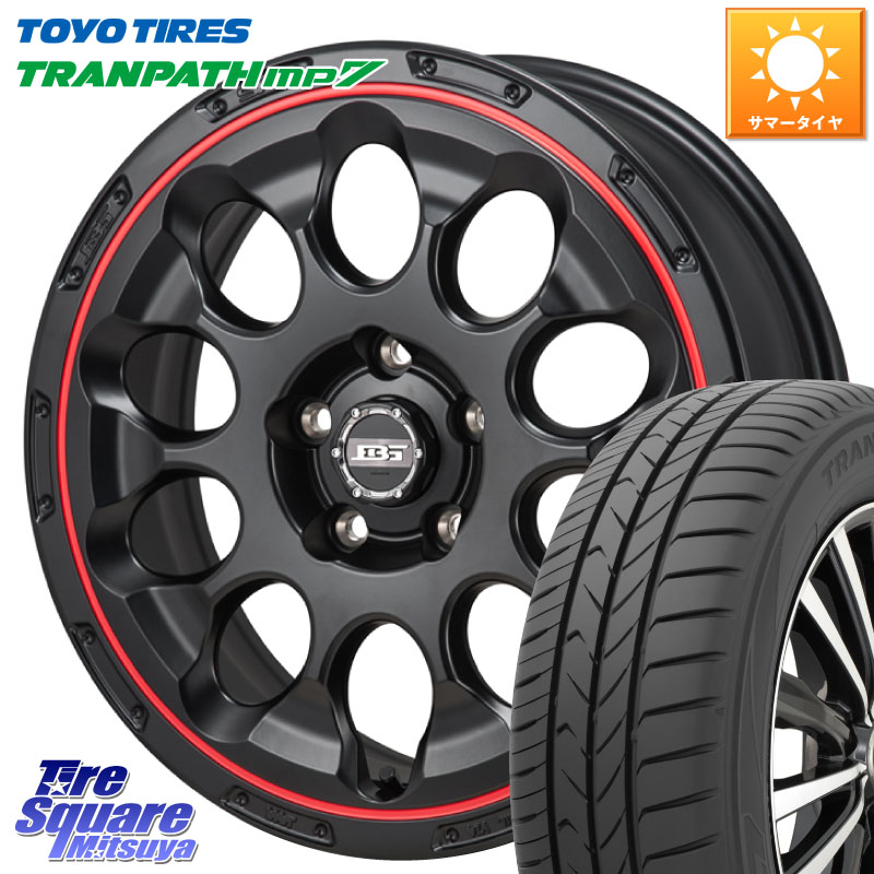 Japan三陽 ボトムガルシア CHRONO クロノ BKRED 17 X 7.0J +45 5穴 114.3 TOYOTIRES トランパス MP7 在庫● トーヨー TRANPATH ミニバン サマータイヤ 205/50R17 GU系インプレッサ フロンクス
