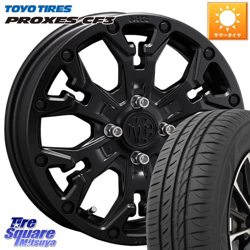 TOYOTIRES プロクセス PROXES CF3 サマータイヤ 175/70R14CRIMSON MG GOLEM Jr ホイール 14インチ 14X4.5J 43 4穴 100 Mx27/37/47Sソリオ・MB37SデリカD2 デリカD:2 D2|タイヤスクエアミツヤ