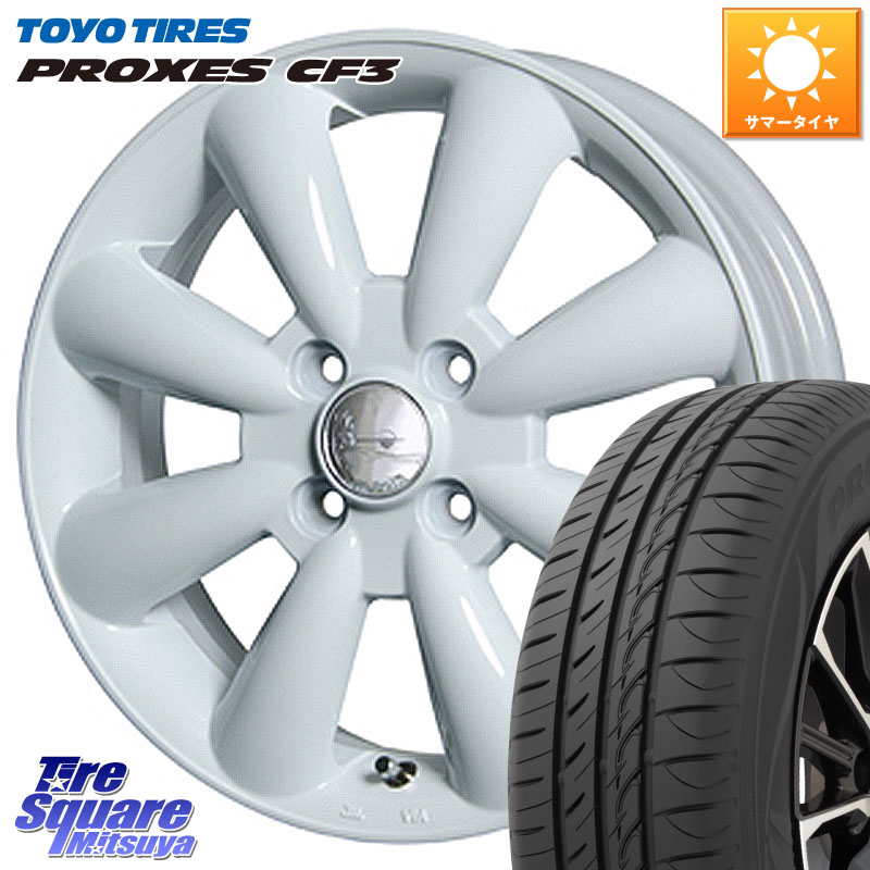 TOYOTIRES プロクセス PROXES CF3 在庫● サマータイヤ 155/65R14HotStuff ララパーム KC-8 lala Palm KC8 WH ホイール 14インチ 14X4.5J 43 4穴 100 N-BOX タント スペーシア サクラ ハイゼットアゲトラCustom車用※軽自動車専用ホイール※ ルークス ROOX 日産 デイズ｜タイヤスクエアミツヤ