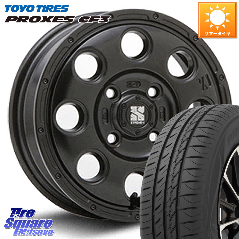 TOYOTIRES プロクセス PROXES CF3 在庫● サマータイヤ 155/65R13MLJ KK03 XTREME-J エクストリームJ ホイール 13インチ 13X4.0J 43 4穴 100 トッポ ekワゴン オッティ OTTI 日産 ゼスト|タイヤスクエアミツヤ