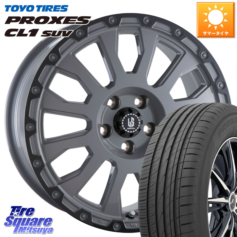 阿部商会 LA STRADA AVENTURA アヴェンチュラ 18インチ 18 X 8.0J +40 5穴 114.3 TOYOTIRES トーヨー プロクセス CL1 SUV PROXES 在庫● サマータイヤ 225/50R18 10系カローラクロス