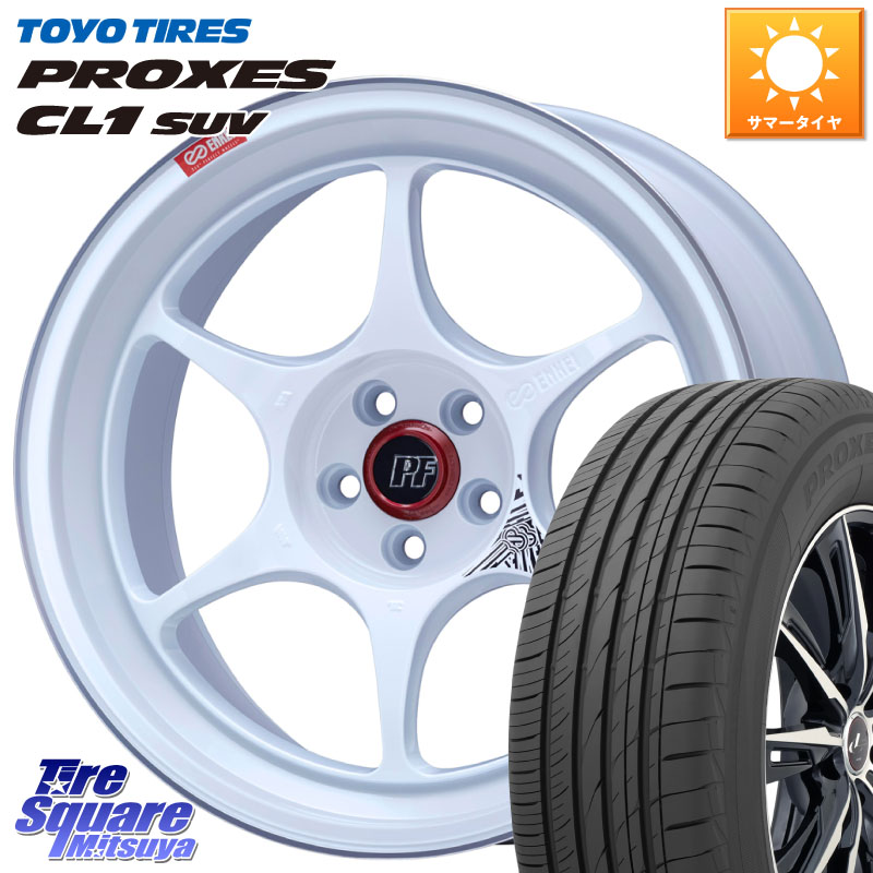 ENKEI エンケイ PerformanceLine PF06 ホイール 18インチ 18 X 8.0J +45 5穴 114.3 TOYOTIRES トーヨー プロクセス CL1 SUV PROXES 在庫● サマータイヤ 235/55R18 T32エクストレイル CX-5 CX-8