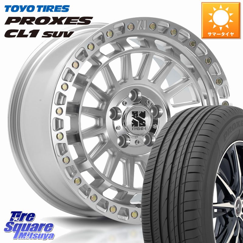 MLJ XJ08 XTREME-J ホイール 17インチ 17 X 7.5J +42 5穴 114.3 TOYOTIRES トーヨー プロクセス CL1 SUV PROXES 在庫● サマータイヤ 225/55R17 100,040円