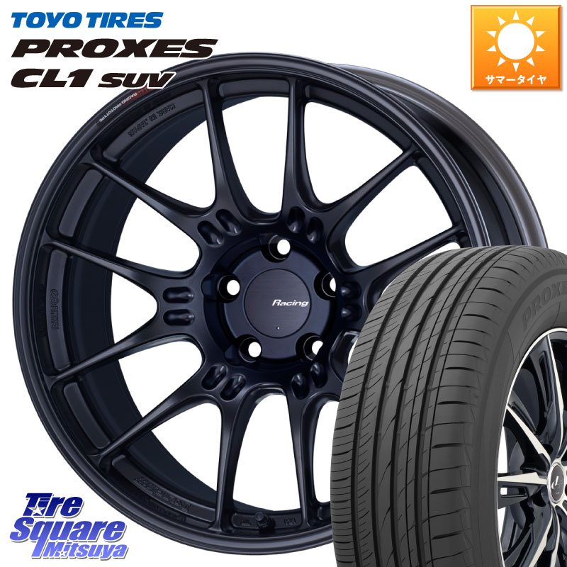 ENKEI エンケイ RACING GTC02 BK ホイール 18インチ 18 X 8.0J +35 5穴 114.3 TOYOTIRES トーヨー プロクセス CL1 SUV PROXES 在庫● サマータイヤ 235/55R18