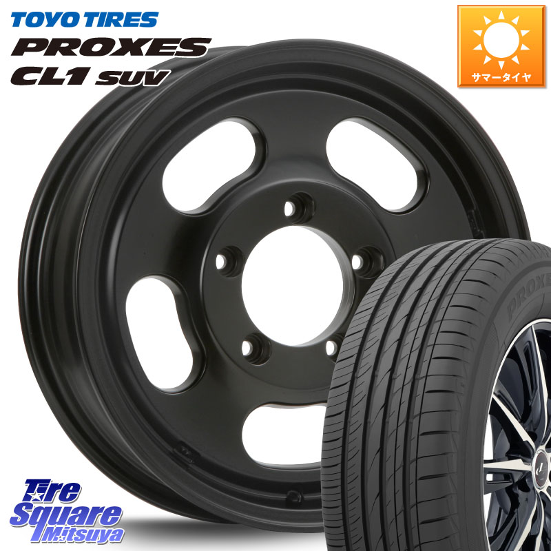 TOYOTIRES トーヨー プロクセス CL1 SUV PROXES 在庫● サマータイヤ 175/80R16MLJ XTREME-J D SLOT D-SLOT Dスロット サテンブラック ホイール 16インチ 16X5.5J 22 5穴 139.7 ジムニー専用|タイヤスクエアミツヤ