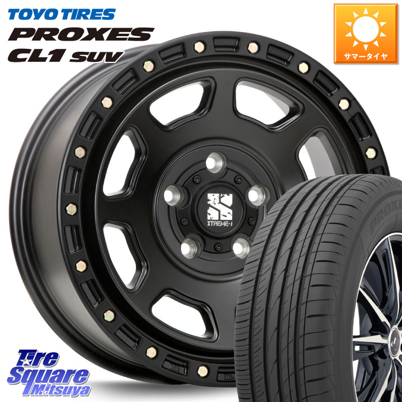 MLJ XJ07 XTREME-J BK ホイール 18インチ 18 X 8.0J +40 5穴 114.3 TOYOTIRES トーヨー プロクセス CL1 SUV PROXES 在庫● サマータイヤ 235/55R18 T32エクストレイル