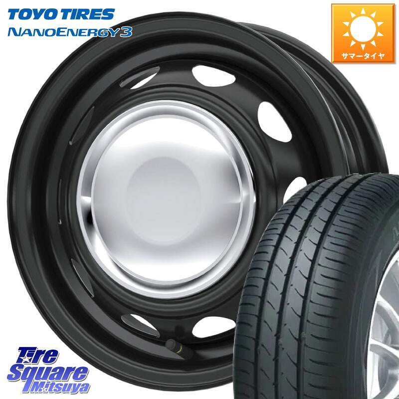 TOYOTIRES ナノエナジー3 在庫● NANOENERGY3 トーヨー サマータイヤ 165/60R14WEDS NeoCarrow ネオキャロ クローム ホイール 14インチ 14X4.5J 45 4穴 100 トッポBJ エブリイ ワゴン|タイヤスクエアミツヤ