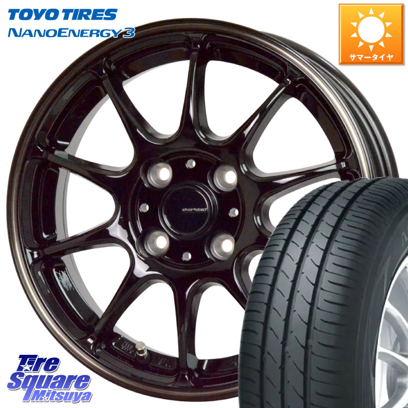 HotStuff G・SPEED P-07 ジー・スピード ホイール 13インチ 13 X 4.0J +45 4穴 100 TOYOTIRES ナノエナジー3 在庫● NANOENERGY3 トーヨー サマータイヤ 155/70R13 ハイゼット アゲトラCustom車用※軽自動車専用ホイール※