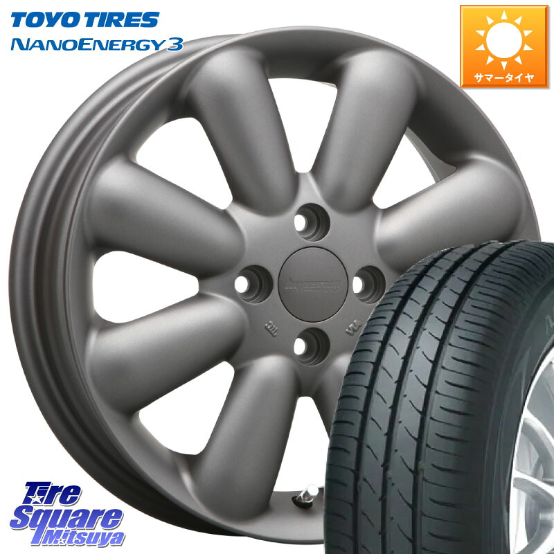 MLJ HYPERION PINO+ ハイペリオン ピノプラス ホイール 14インチ 14 X 4.5J +43 4穴 100 TOYOTIRES ナノエナジー3 在庫● NANOENERGY3 トーヨー サマータイヤ 165/60R14