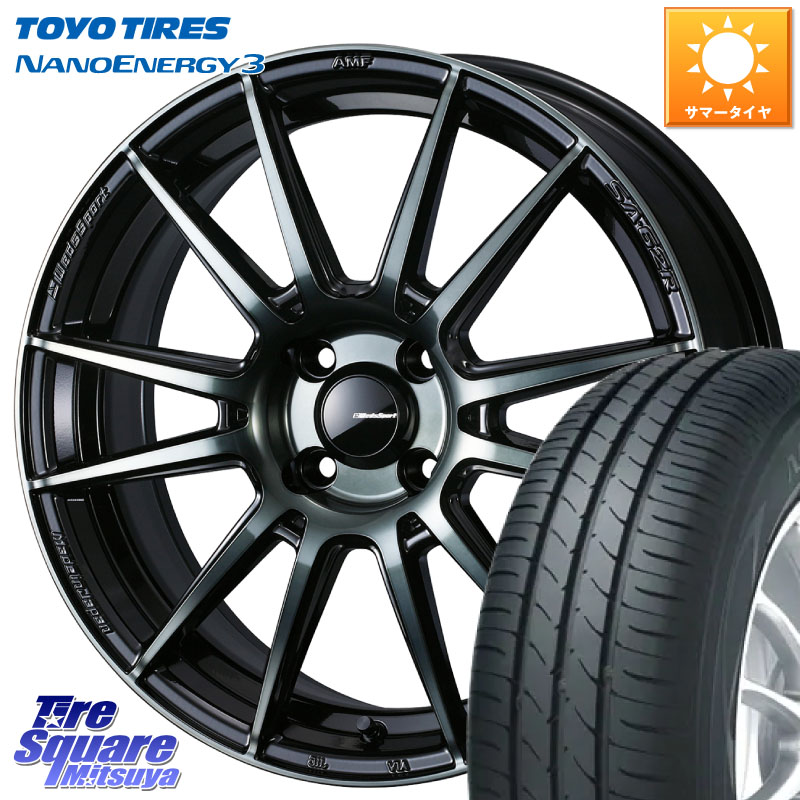 TOYOTIRES ナノエナジー3 NANOENERGY3 在庫● トーヨー サマータイヤ 165/55R15WEDS WedsSport SA-62R SA62R ウェッズ スポーツ ホイール 15インチ 15X6.0J 38 4穴 100 ブーン BOON｜タイヤスクエアミツヤ 63,619円