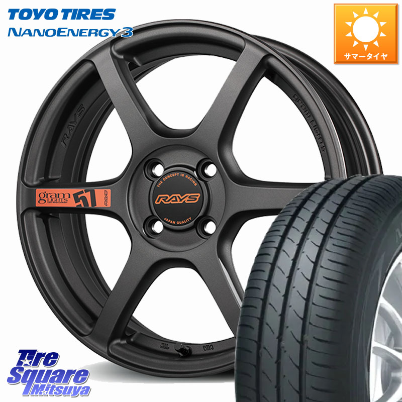 TOYOTIRES ナノエナジー3 NANOENERGY3 在庫● トーヨー サマータイヤ 165/55R15RAYS 【欠品次回~1月】 57C6 SpecD gramLIGHTS ホイール 15インチ 15X5.0J 43 4穴 100 N-BOX サクラ デリカ ミニ DELICA MINI コペン N-ONE N ONE エヌワン｜タイヤスクエアミツヤ