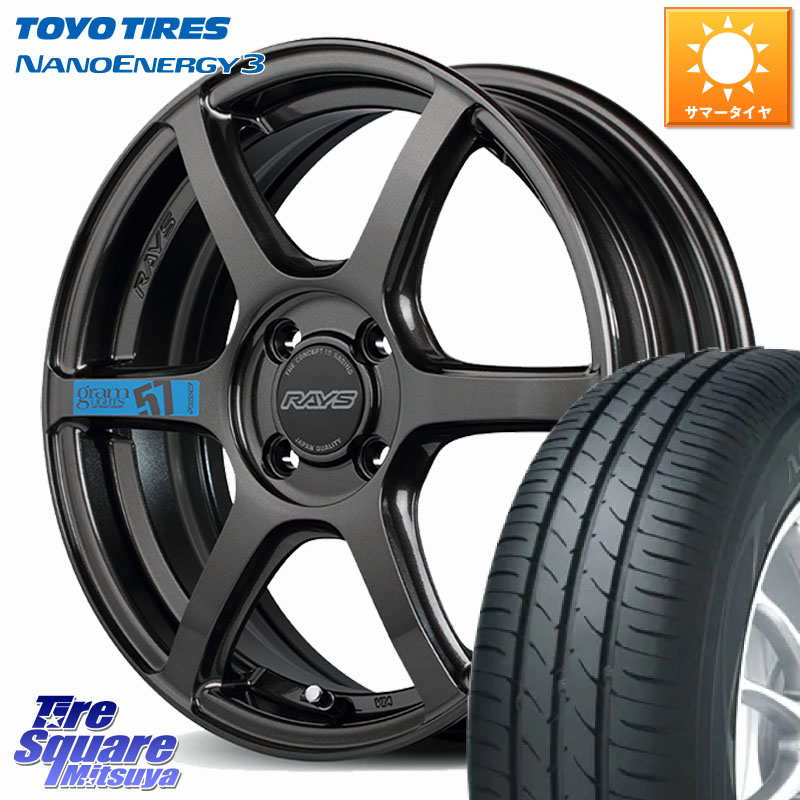 TOYOTIRES ナノエナジー3 NANOENERGY3 在庫● トーヨー サマータイヤ 165/55R15RAYS 【欠品次回~1月】 57C6 SpecM gramLIGHTS ホイール 15インチ 15X5.0J 43 4穴 100 N-BOX サクラ デリカ ミニ DELICA MINI コペン N-ONE N ONE エヌワン｜タイヤスクエアミツヤ
