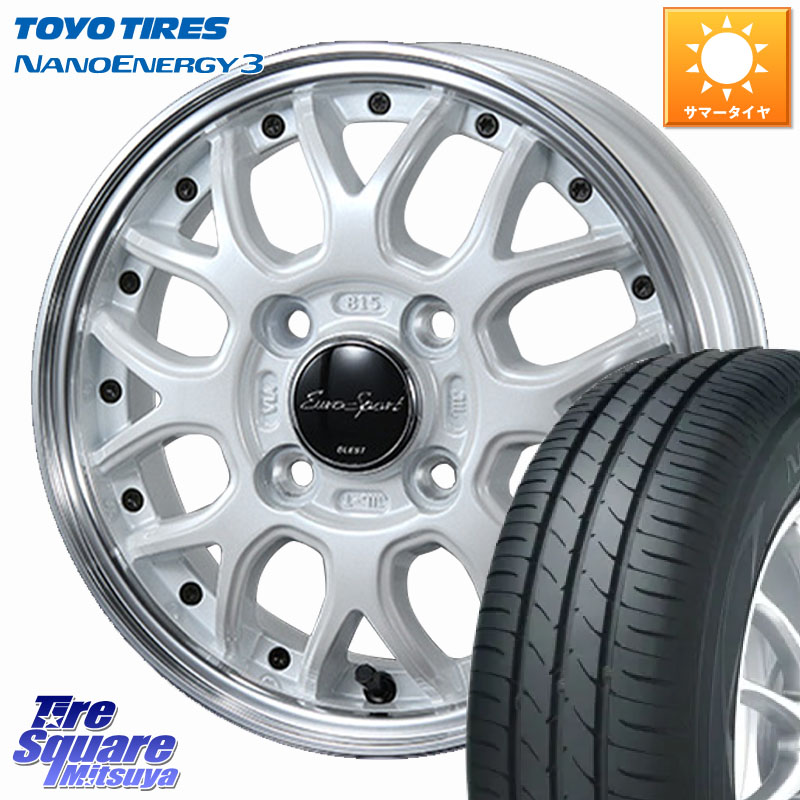 BLEST EuroSport Type815 軽自動車専用 ホイール 14インチ 14 X 4.5J +45 4穴 100 TOYOTIRES ナノエナジー3 在庫● NANOENERGY3 トーヨー サマータイヤ 165/60R14