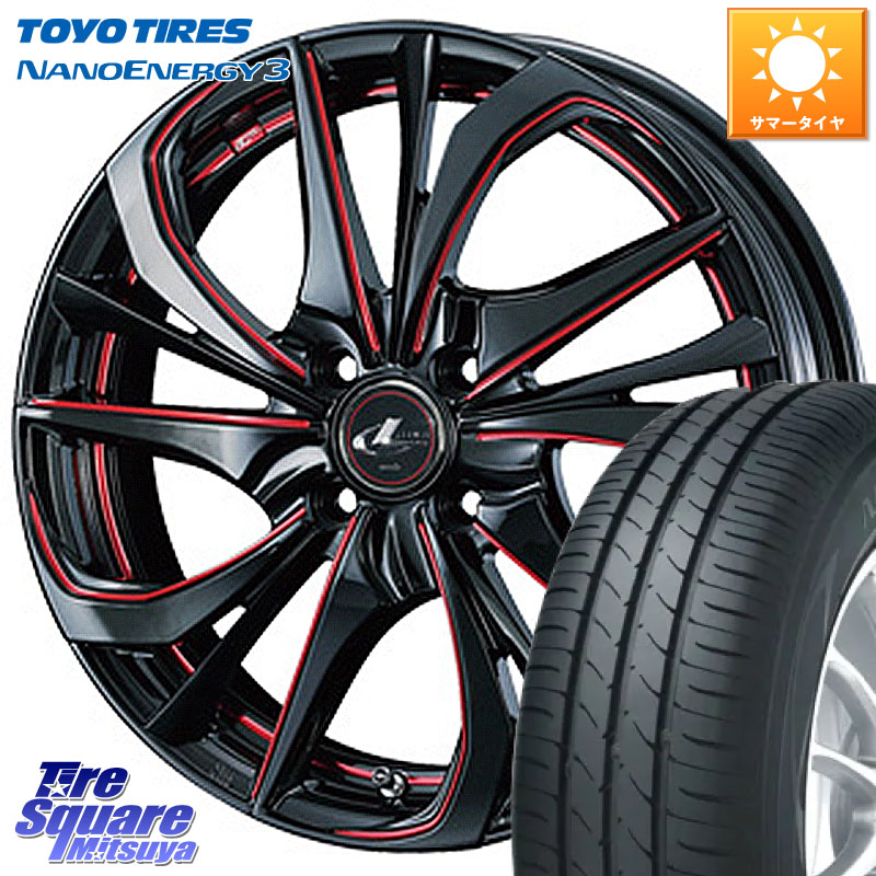 TOYOTIRES ナノエナジー3 NANOENERGY3 在庫● トーヨー サマータイヤ 165/55R15WEDS ウェッズ Leonis レオニス TE BKSC ホイール 15インチ 15X4.5J 45 4穴 100 N-BOX デリカミニ2WD タント スペーシア サクラ R1 R2 ルークス ROOX 日産 デイズ デイズルークス 日産 コ|タイヤスクエアミツヤ