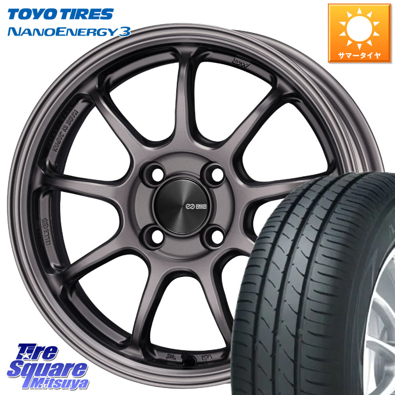 TOYOTIRES ナノエナジー3 NANOENERGY3 在庫● トーヨー サマータイヤ 165/55R15ENKEI PerformanceLine PF09 ホイール 15インチ 15X5.0J 45 4穴 100 N-BOX タント スペーシア サクラ R1 R2 ルークス ROOX 日産 デイズ デイズルークス 日産 デリカ ミニ DELICA MINI コ｜タイヤスクエアミツヤ