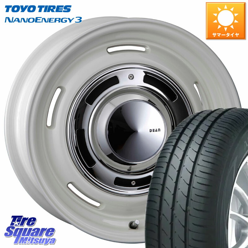 TOYOTIRES ナノエナジー3 NANOENERGY3 在庫● トーヨー サマータイヤ 155/65R14CRIMSON ディーン クロスカントリー ホワイト 14インチ 14X4.5J 43 4穴 100 N-BOX タント スペーシア サクラ ハイゼットアゲトラCustom車用※軽自動車専用ホイール※｜タイヤスクエアミツヤ