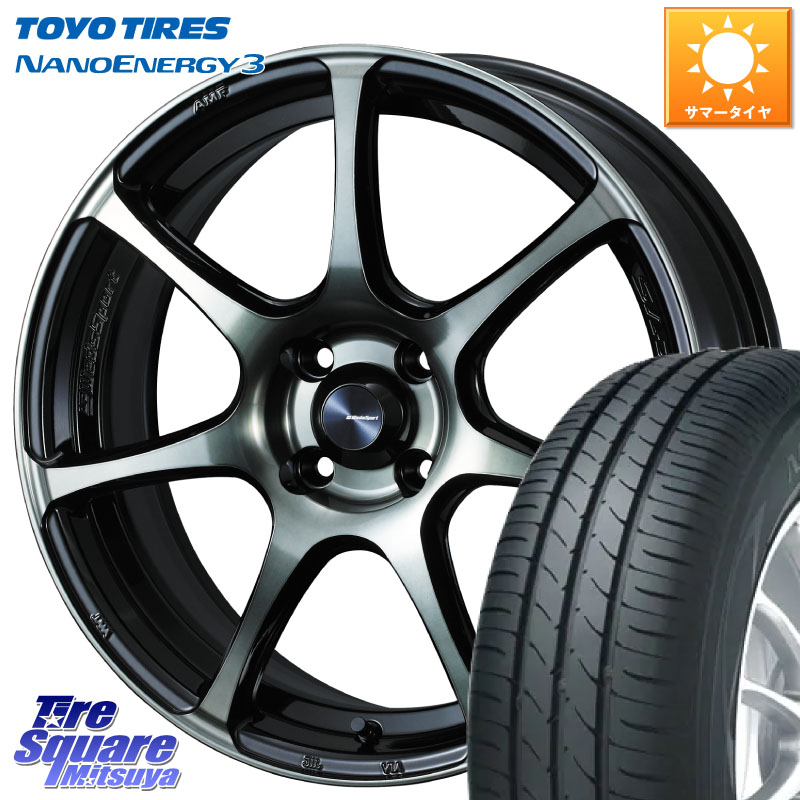TOYOTIRES ナノエナジー3 NANOENERGY3 在庫● トーヨー サマータイヤ 165/55R15WEDS WedsSport SA-75R SA75R ウェッズ スポーツ ホイール 15インチ 15X6.0J 38 4穴 100 ブーン BOON|タイヤスクエアミツヤ
