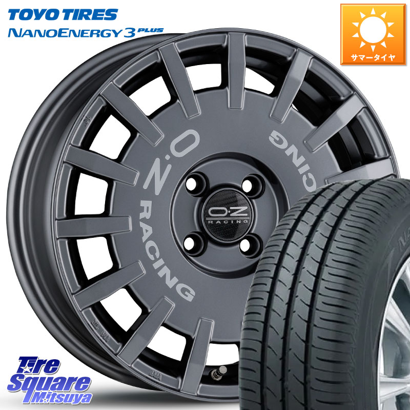 OZ Rally Racing ラリーレーシング GRA 16インチ 16 X 7.0J +42 4穴 100 TOYOTIRES ナノエナジー3プラス 在庫● 2025年製 NANOENERGY3 PLUS トーヨー サマータイヤ 185/55R16