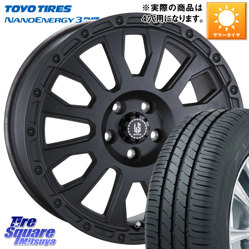阿部商会 LA STRADA AVENTURA アヴェンチュラ BK 14インチ 14 X 4.5J +45 4穴 100 TOYOTIRES ナノエナジー3プラス 在庫● 2025年製 NANOENERGY3 PLUS トーヨー サマータイヤ 165/70R14 Mx27/37/47Sソリオ・デリカD2 ハスラー MAx6S系ソリオ