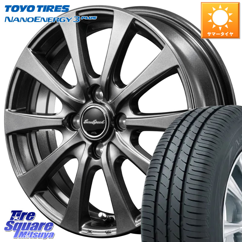MANARAY MID EuroSpeed G10 ホイール 16インチ 16 X 6.0J +50 4穴 100 TOYOTIRES ナノエナジー3プラス 在庫● 2025年製 NANOENERGY3 PLUS トーヨー サマータイヤ 185/60R16 E13ノート