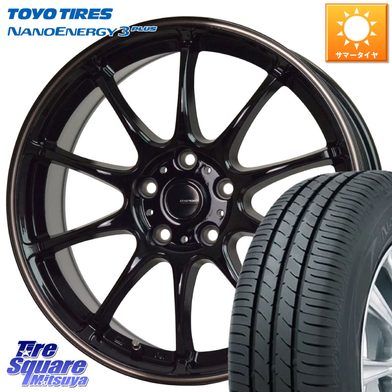 HotStuff G・SPEED P-07 ジー・スピード ホイール 16インチ 16 X 6.5J +48 5穴 100 TOYOTIRES ナノエナジー3プラス 在庫● 2025年製 NANOENERGY3 PLUS トーヨー サマータイヤ 185/60R16 10系シエンタ