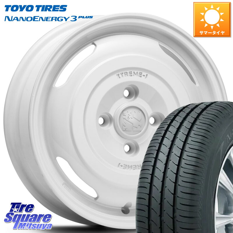 TOYOTIRES ナノエナジー3プラス 在庫● NANOENERGY3 PLUS トーヨー サマータイヤ 165/65R14MLJ JOURNEY ジャーニー XTREME-J エクストリームJ ホイール 14インチ 14X4.5J 43 4穴 100 キャスト[アクティバ] ピクシスジョイ[Cグレード] ハイゼットアゲトラCustom車用※軽｜タイヤスクエアミツヤ