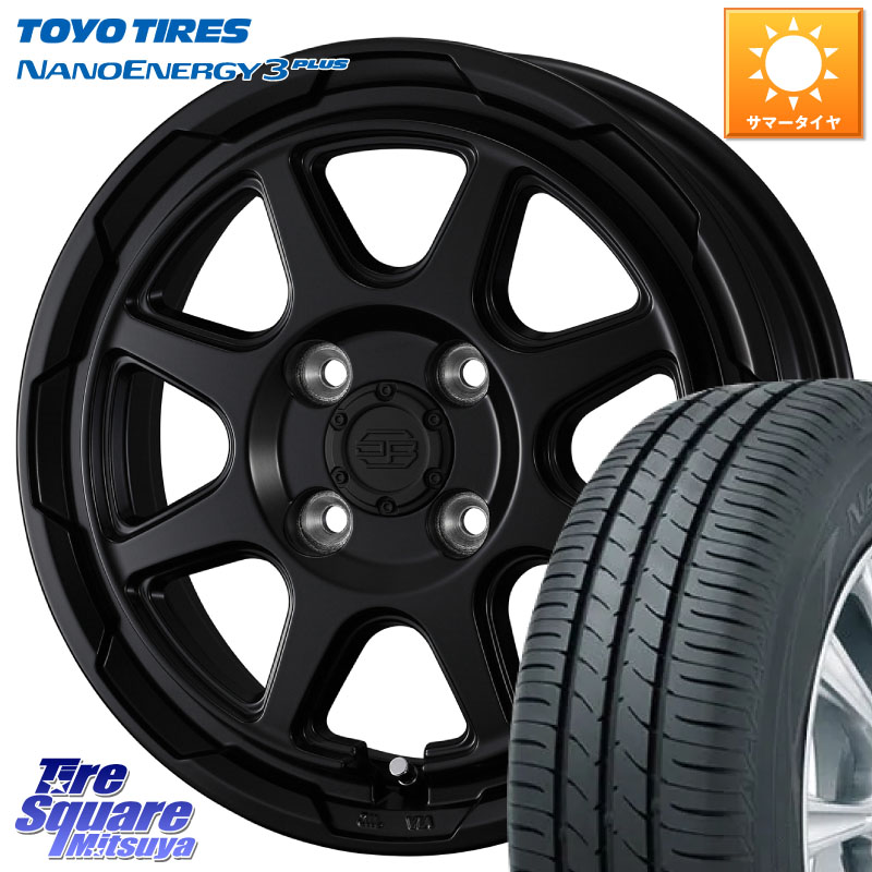 TOYOTIRES ナノエナジー3プラス 在庫● NANOENERGY3 PLUS トーヨー サマータイヤ 165/65R15WEDS STADTBERGE BLK スタットベルク ホイール 15インチ 15X4.5J(J) 45 4穴 100 MAD7Sソリオ/MBD7SデリカD2 デリカD:2 D2｜タイヤスクエアミツヤ