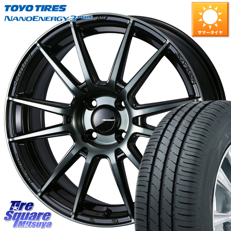 TOYOTIRES ナノエナジー3プラス 在庫● NANOENERGY3 PLUS トーヨー サマータイヤ 215/45R17WEDS WedsSport SA-62R SA62R ウェッズ スポーツ ホイール 17インチ 17X6.5J 42 4穴 100 アクア|タイヤスクエアミツヤ