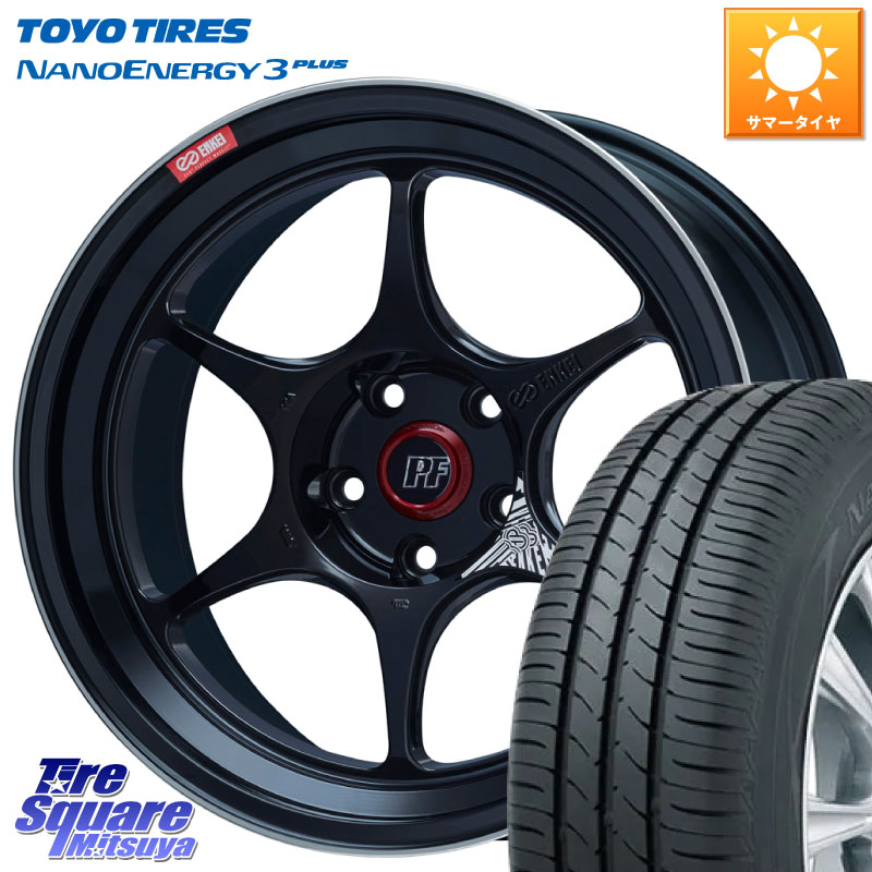 TOYOTIRES ナノエナジー3プラス 在庫● NANOENERGY3 PLUS トーヨー サマータイヤ 195/45R17ENKEI エンケイ PerformanceLine PF06 BK ホイール 17インチ 17X7.5J 38 5穴 114.3｜タイヤスクエアミツヤ 106,900円