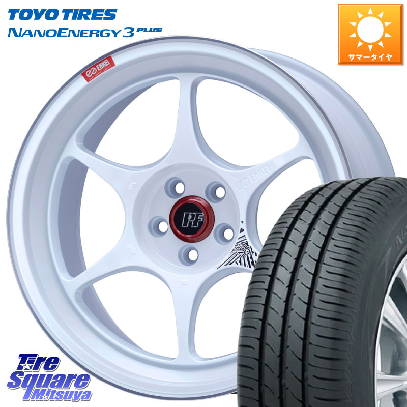 TOYOTIRES ナノエナジー3プラス 在庫● NANOENERGY3 PLUS トーヨー サマータイヤ 195/45R17ENKEI エンケイ PerformanceLine PF06 ホイール 17インチ 17X7.5J 38 5穴 114.3|タイヤスクエアミツヤ