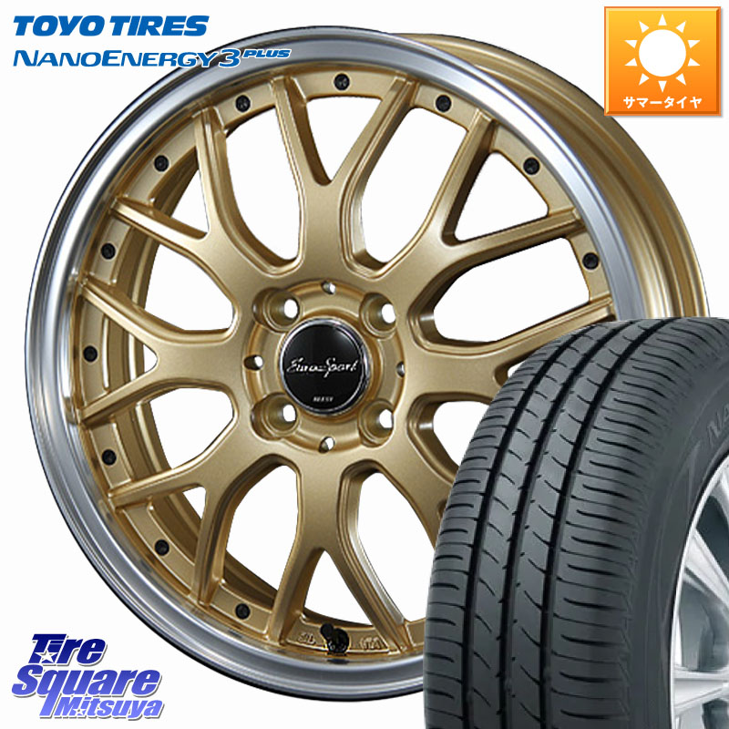 TOYOTIRES ナノエナジー3プラス 在庫● NANOENERGY3 PLUS トーヨー サマータイヤ 215/45R17BLEST EuroSport Type815 ホイール 17インチ 17X7.0J 53 4穴 100 アクア｜タイヤスクエアミツヤ