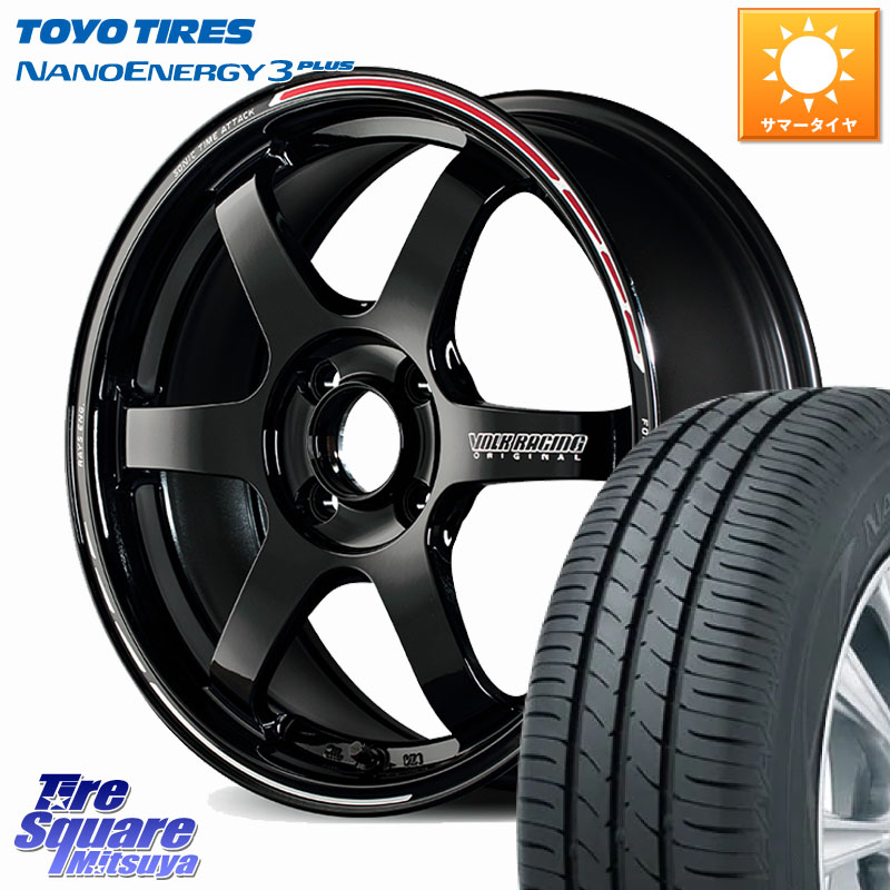 RAYS 【欠品次回10~11月】 TE37 SONIC TIME ATTACK EDITION 軽自動車専用 鍛造 ホイール 16インチ 16 X 5.5J +46 4穴 100 TOYOTIRES ナノエナジー3プラス 在庫● 2025年製 NANOENERGY3 PLUS トーヨー サマータイヤ 185/60R16 E13ノート