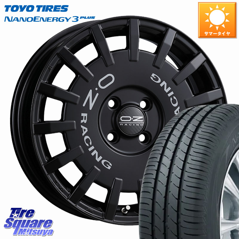 OZ Rally Racing ラリーレーシング ホイール 16インチ 16 X 6.5J +45 4穴 100 TOYOTIRES ナノエナジー3プラス 在庫● 2025年製 NANOENERGY3 PLUS トーヨー サマータイヤ 175/60R16 アクア