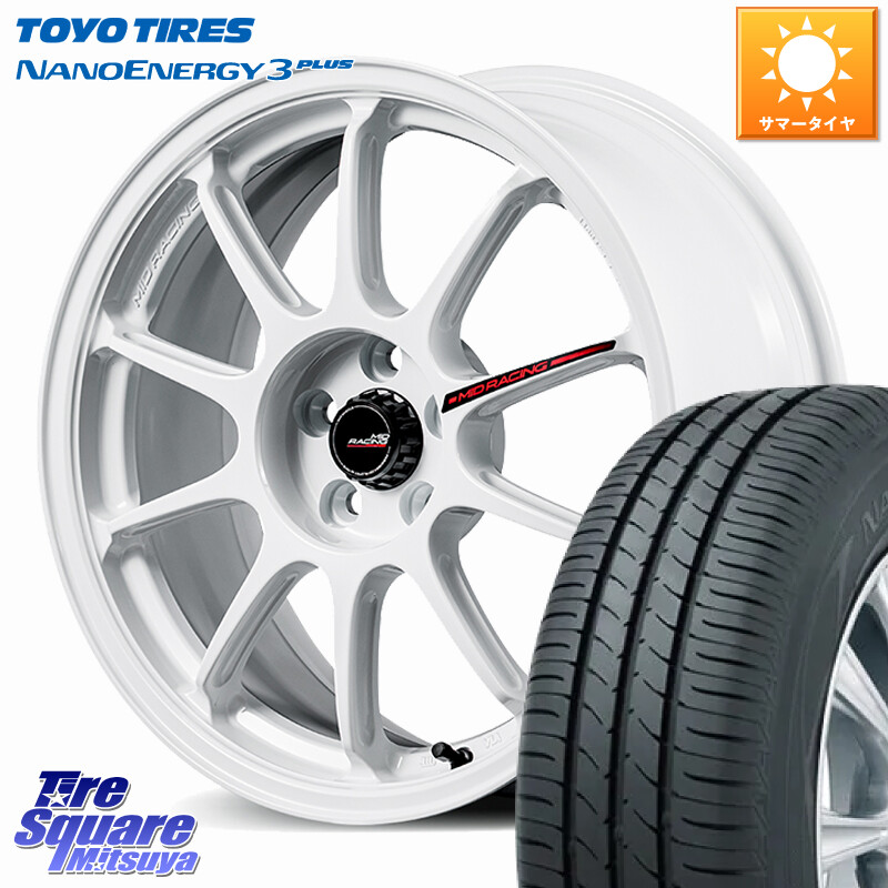 TOYOTIRES ナノエナジー3プラス 在庫● NANOENERGY3 PLUS トーヨー サマータイヤ 225/55R17MANARAY MID RACING R10 EVO ホイール 17インチ レーシング 17X7.5J 48 5穴 114.3 MAZDA6｜タイヤスクエアミツヤ