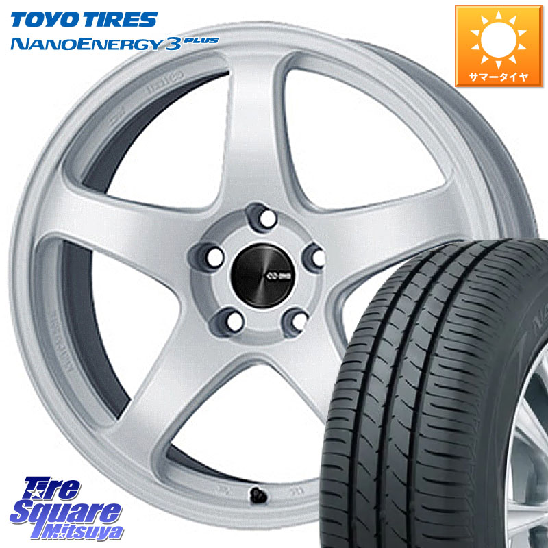 TOYOTIRES ナノエナジー3プラス 在庫● NANOENERGY3 PLUS トーヨー サマータイヤ 215/45R17ENKEI エンケイ PerformanceLine PF05 WH 17インチ 17X7.0J 45 5穴 114.3 ブレイド オーリス カローラルミオン|タイヤスクエアミツヤ