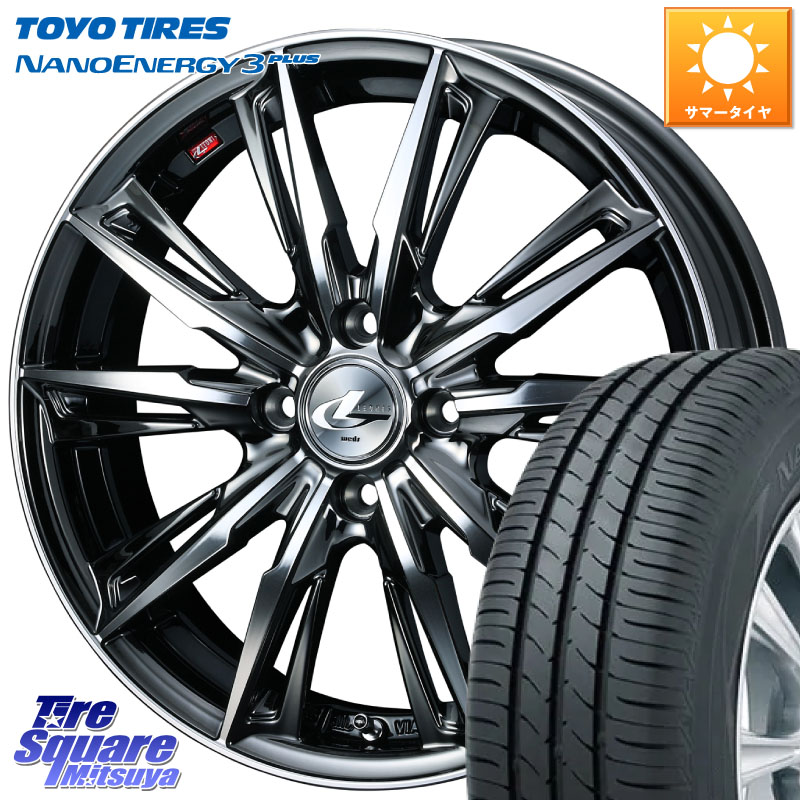 WEDS LEONIS レオニス GX ウェッズ ホイール 16インチ 16 X 5.0J +45 4穴 100 TOYOTIRES ナノエナジー3プラス 在庫● 2025年製 NANOENERGY3 PLUS トーヨー サマータイヤ 175/60R16