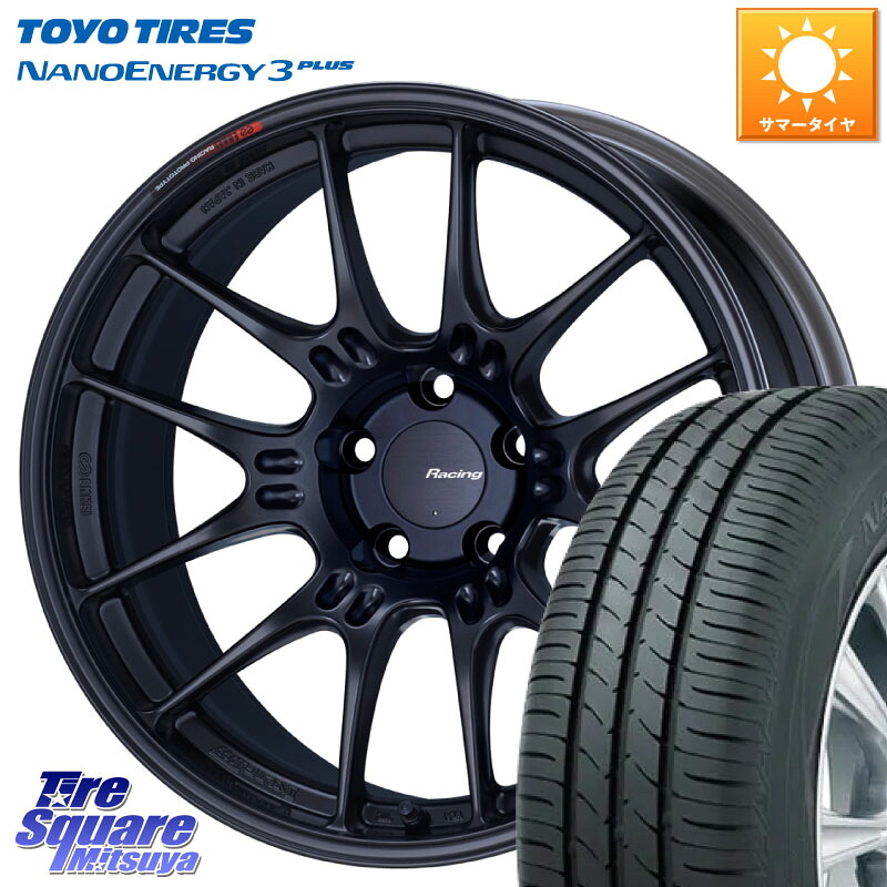 TOYOTIRES ナノエナジー3プラス 在庫● NANOENERGY3 PLUS トーヨー サマータイヤ 215/45R17ENKEI エンケイ RACING GTC02 BK ホイール 17インチ 17X7.5J 38 5穴 100 BRZ/86ローダウン車 BRZ GR 86 ハチロク 86 ハチロク｜タイヤスクエアミツヤ