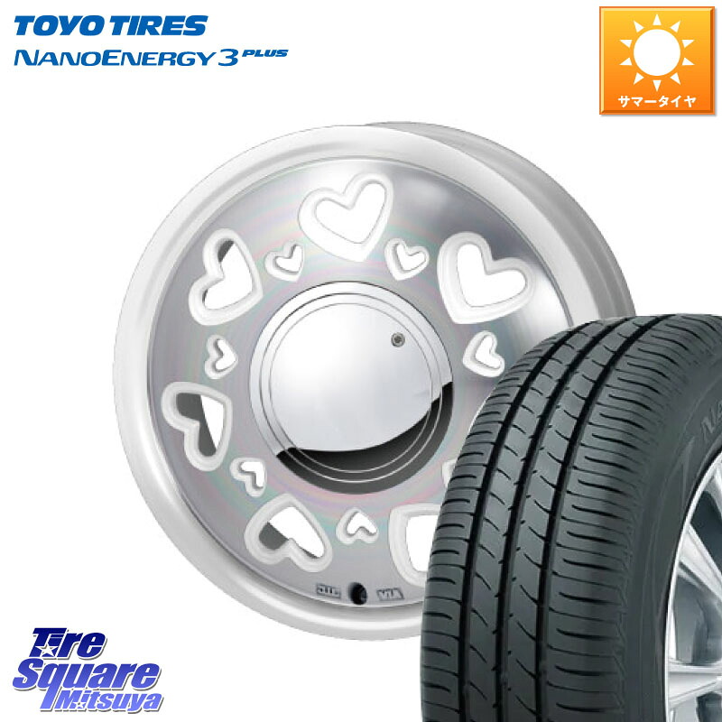 TOYOTIRES ナノエナジー3プラス 在庫● NANOENERGY3 PLUS トーヨー サマータイヤ 165/65R15MONZA K Quty キューティー ホイール 15インチ 15X4.5J 43 4穴 100 ダイハツTAFT Mx27/37/47Sソリオ・MB37SデリカD2 MAx6S系ソリオ デリカ ミニ DELICA MINI デリカD:2 D2 シボ|タイヤスクエアミツヤ