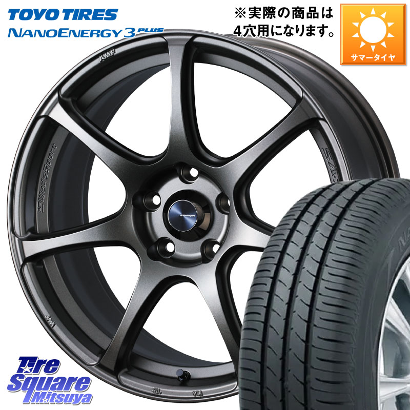 TOYOTIRES ナノエナジー3プラス 在庫● NANOENERGY3 PLUS トーヨー サマータイヤ 215/45R17WEDS WedsSport SA-75R SA75R ウェッズ スポーツ ホイール 17インチ 17X6.5J 42 4穴 100 アクア｜タイヤスクエアミツヤ 91,289円