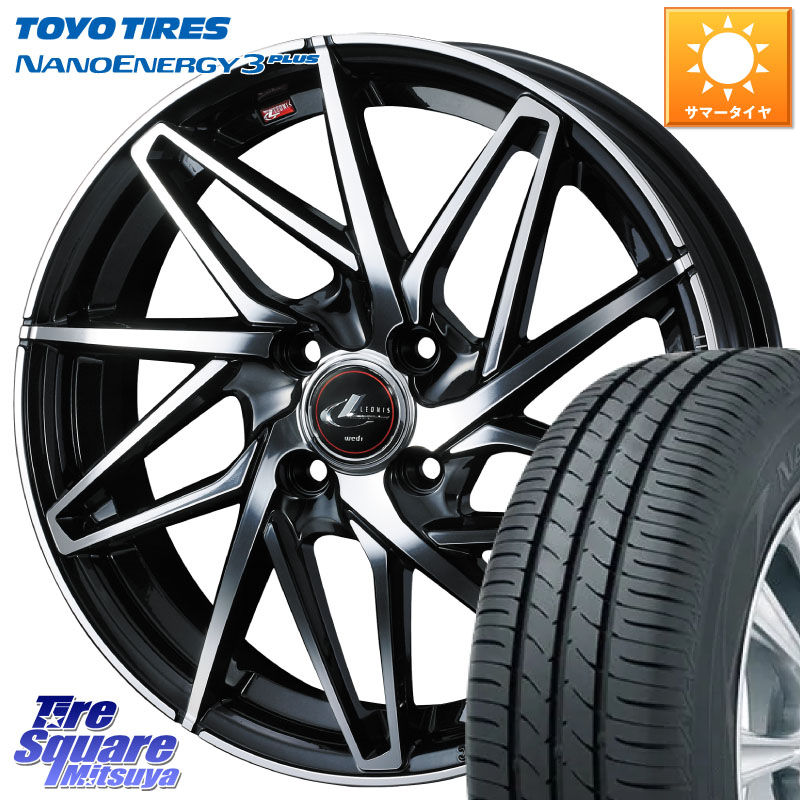 TOYOTIRES ナノエナジー3プラス 在庫● NANOENERGY3 PLUS トーヨー サマータイヤ 195/60R16WEDS 40576 レオニス LEONIS IT PBMC 16インチ 16X6.0J 50 4穴 100 E13ノートクロスオーバー｜タイヤスクエアミツヤ
