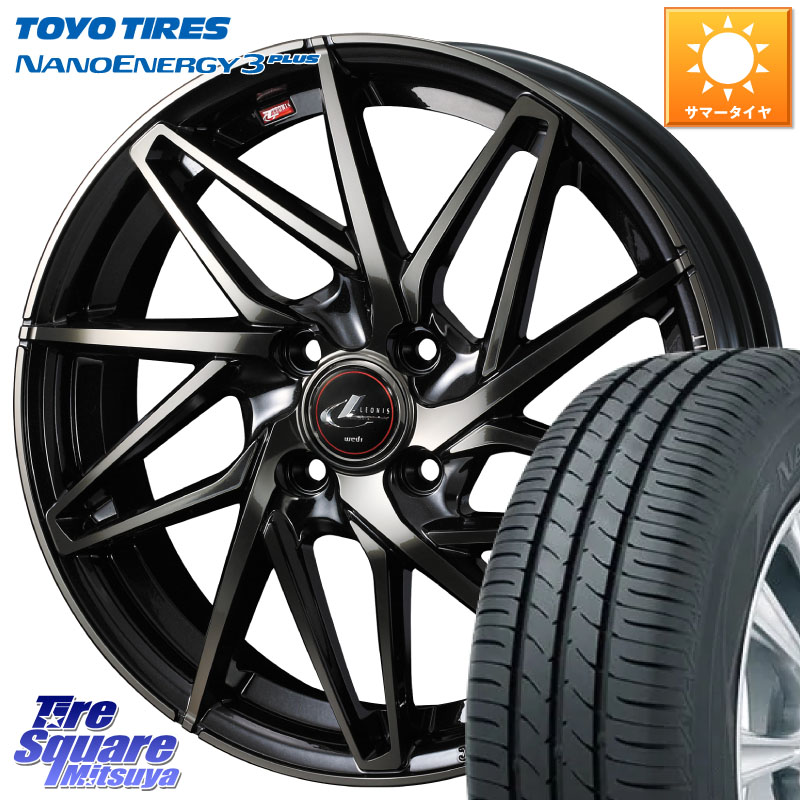 WEDS 40563 レオニス LEONIS IT PBMCTI 15インチ 15 X 5.5J +50 4穴 100 TOYOTIRES ナノエナジー3プラス 在庫● NANOENERGY3 PLUS トーヨー サマータイヤ 185/60R15 GR・GS系フィット GP5・6フィットHV