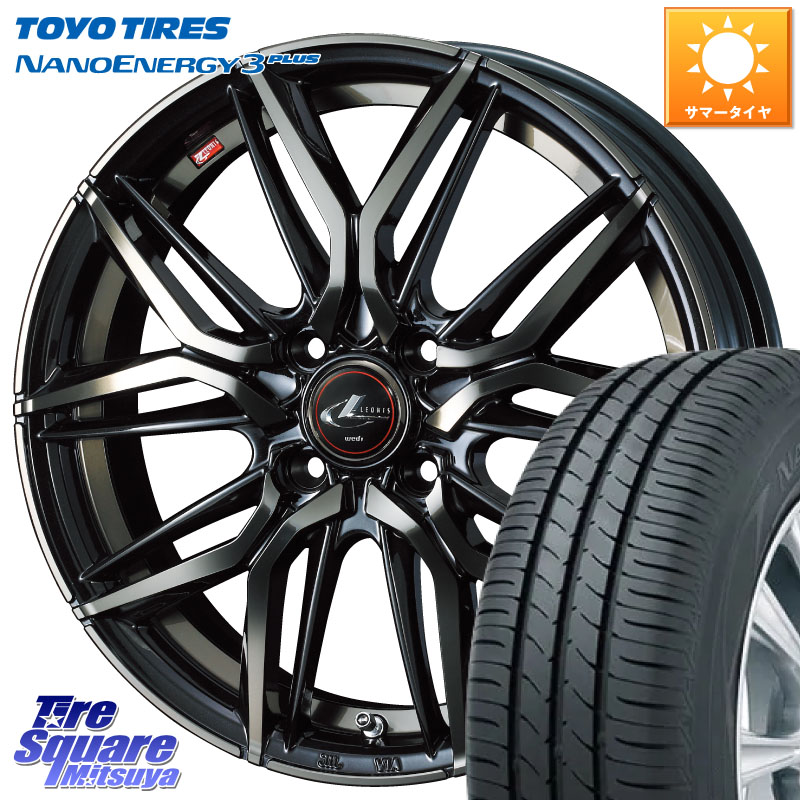 TOYOTIRES ナノエナジー3プラス 在庫● NANOENERGY3 PLUS トーヨー サマータイヤ 215/45R17WEDS 40799 レオニス LEONIS LM PBMCTI 17インチ 17X6.5J 42 4穴 100 アクア｜タイヤスクエアミツヤ