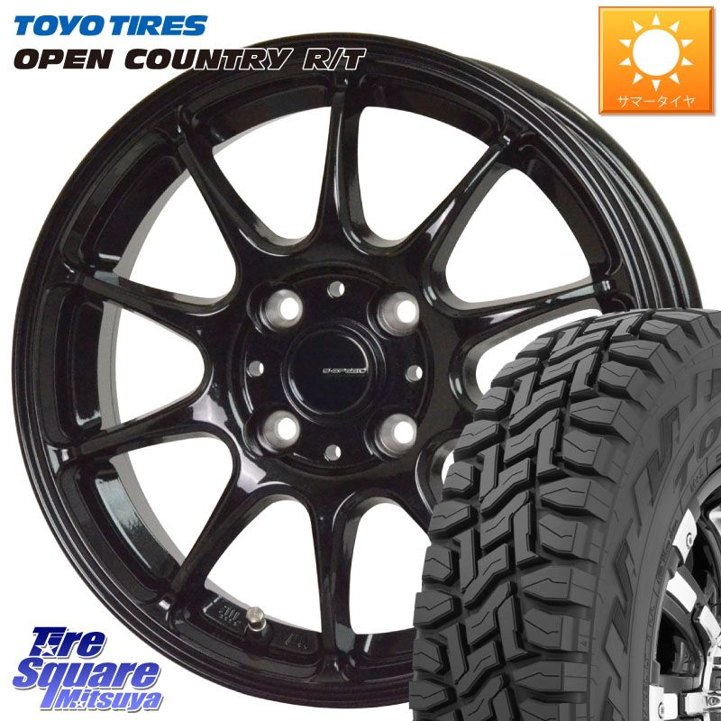 HotStuff G.SPEED G-07 ホイール 12インチ ジースピード 12 X 4.0J +43 4穴 100 TOYOTIRES オープンカントリー RT ブラックレター 在庫● OPENCOUNTRY R/T トーヨー 145/80R12 80*78 N-VAN(JJ1/2) アトレー・ハイゼット
