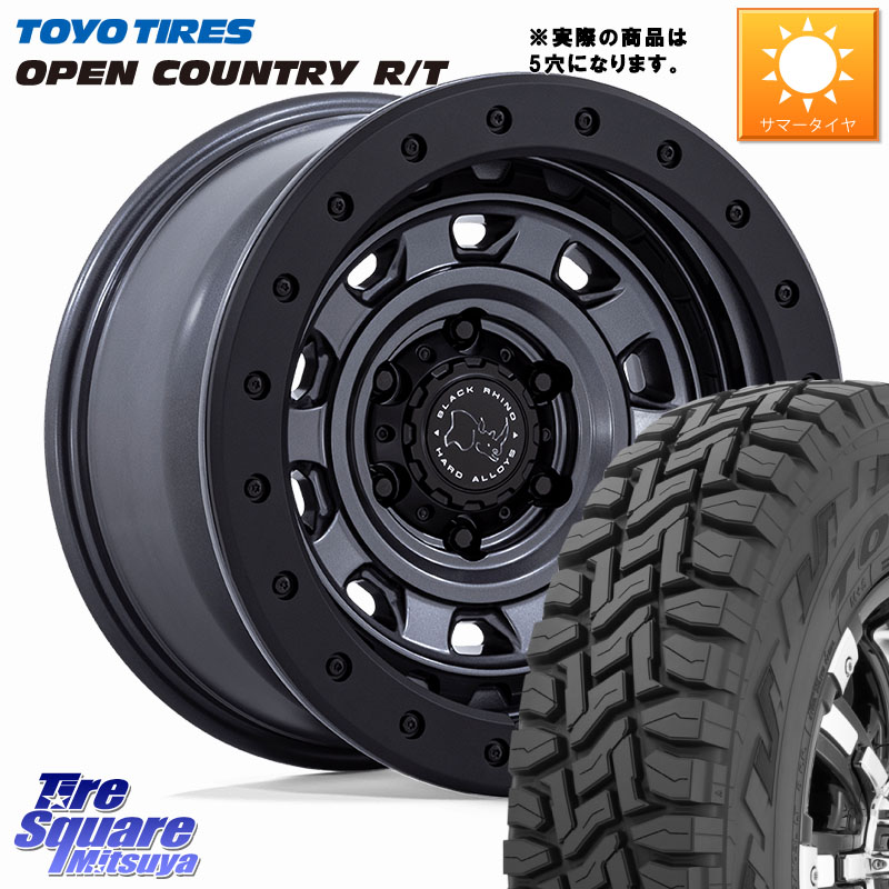 TOYOTIRES オープンカントリー RT トーヨー 在庫● OPEN COUNTRY R/T サマータイヤ 215/70R16BLACK RHINO XPLORER BR023 マットガンメタ ※インセット-13 ホイール 16インチ ブラックライノ◇参考画像 16X5.5J 0 5穴 139.7 ジムニー専用(要オーバーフェンダー等) ジム｜タイヤスクエアミツヤ
